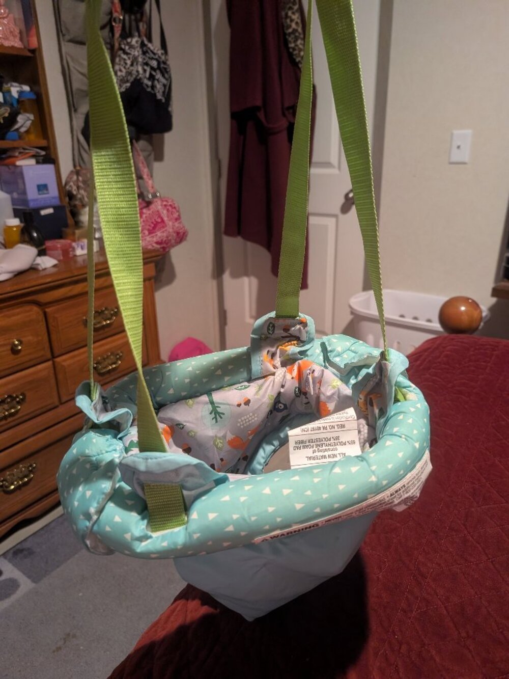 Evenflo ExerSaucer Door Jumper with Animal Print